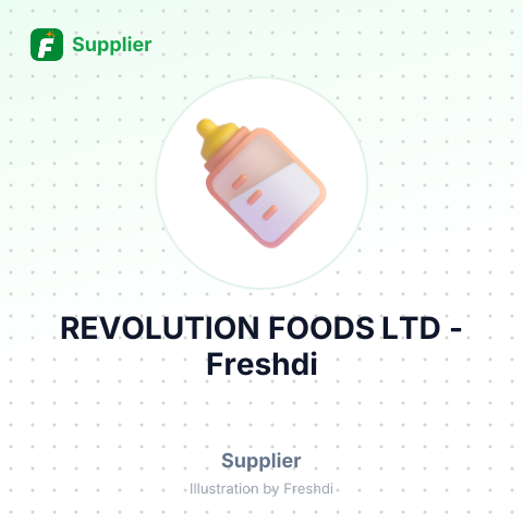REVOLUTION FOODS LTD – summary card, no photo uploaded yet