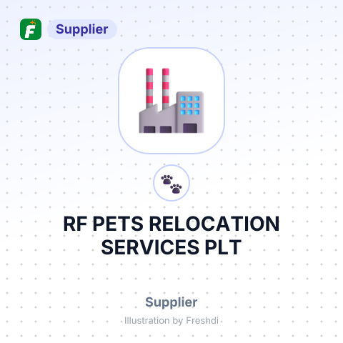 RF PETS RELOCATION SERVICES PLT – summary card, no photo uploaded yet