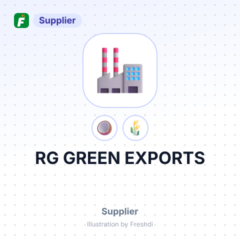 RG GREEN EXPORTS – summary card, no photo uploaded yet