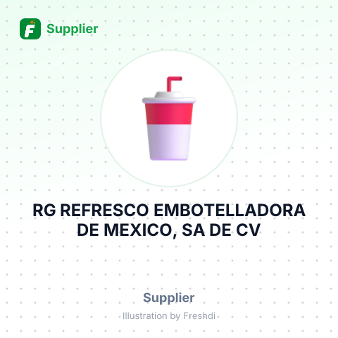 RG REFRESCO EMBOTELLADORA DE MEXICO, SA DE CV – summary card, no photo uploaded yet