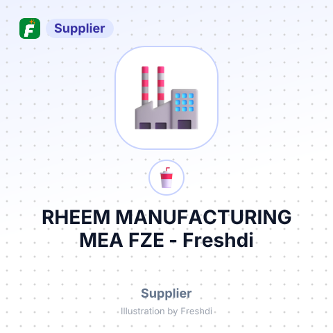 RHEEM MANUFACTURING MEA FZE – summary card, no photo uploaded yet