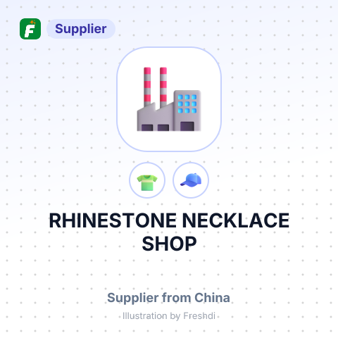RHINESTONE NECKLACE SHOP – summary card, no photo uploaded yet