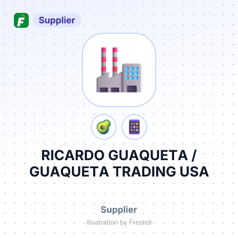 RICARDO GUAQUETA / GUAQUETA TRADING USA – summary card, no photo uploaded yet