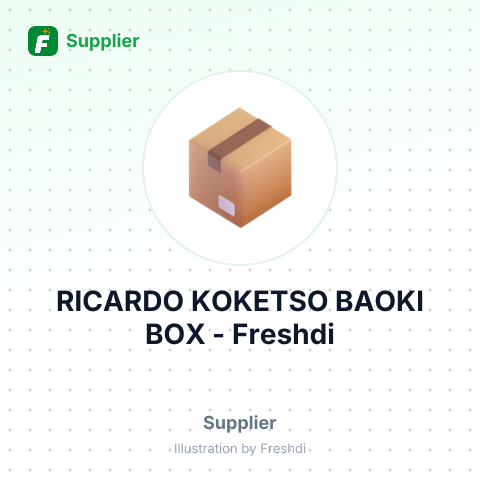 RICARDO KOKETSO BAOKI BOX – summary card, no photo uploaded yet