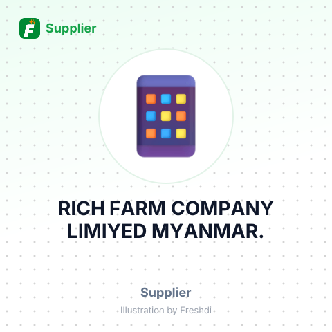 RICH FARM COMPANY LIMIYED MYANMAR. – summary card, no photo uploaded yet