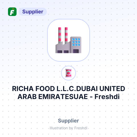 RICHA FOOD L.L.C.DUBAI UNITED ARAB EMIRATESUAE – summary card, no photo uploaded yet