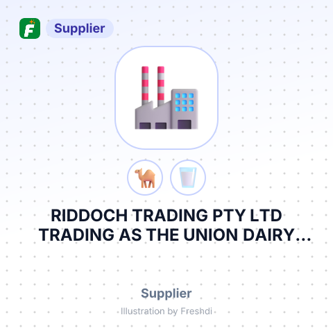 RIDDOCH TRADING PTY LTD TRADING AS THE UNION DAIRY COMPANY – summary card, no photo uploaded yet