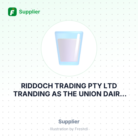 RIDDOCH TRADING PTY LTD TRANDING AS THE UNION DAIRY COMPANY – summary card, no photo uploaded yet