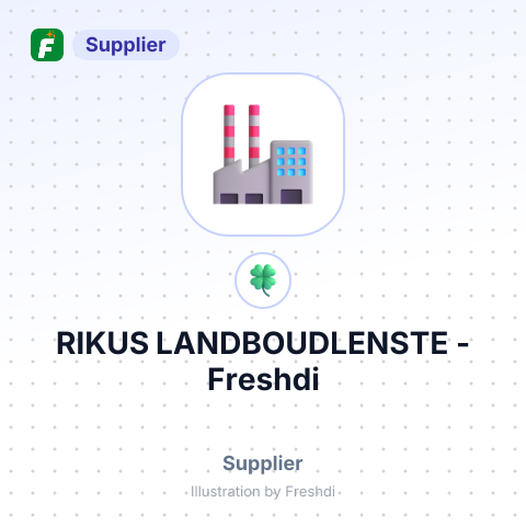 RIKUS LANDBOUDLENSTE – summary card, no photo uploaded yet