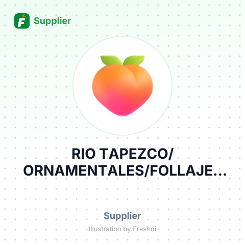 RIO TAPEZCO/ORNAMENTALES/FOLLAJES TELON – summary card, no photo uploaded yet