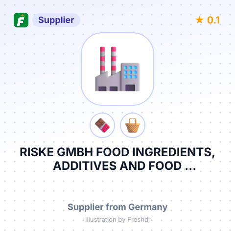 RISKE GMBH FOOD INGREDIENTS, ADDITIVES AND FOOD TECHNOLOGICAL PROCESSING CONSULTING – summary card, no photo uploaded yet
