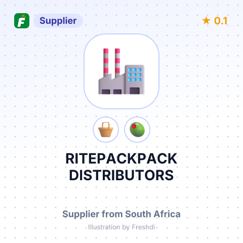 RITEPACKPACK DISTRIBUTORS – summary card, no photo uploaded yet