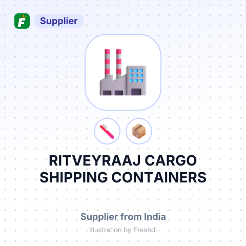RITVEYRAAJ CARGO SHIPPING CONTAINERS – summary card, no photo uploaded yet