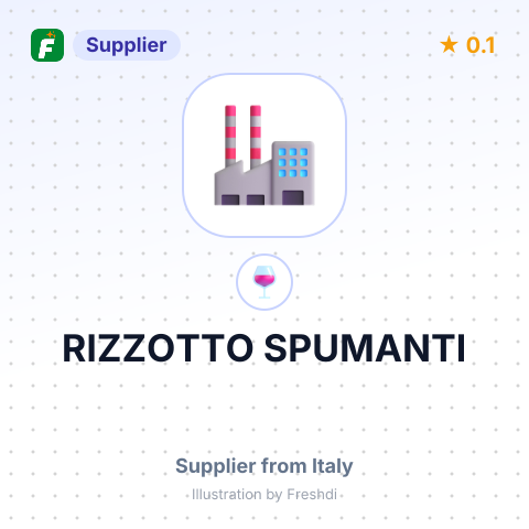 RIZZOTTO SPUMANTI – summary card, no photo uploaded yet