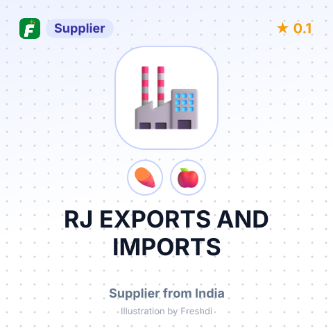 RJ EXPORTS AND IMPORTS – summary card, no photo uploaded yet