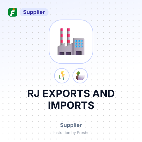 RJ EXPORTS AND IMPORTS – summary card, no photo uploaded yet