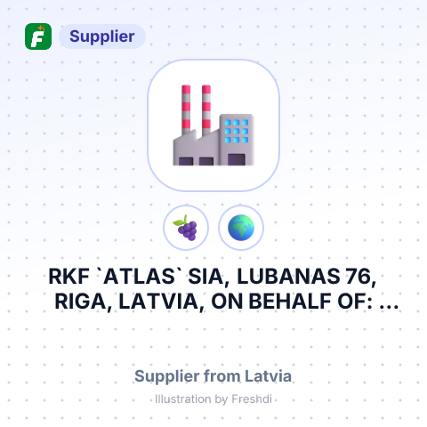 RKF `ATLAS` SIA, LUBANAS 76, RIGA, LATVIA, ON BEHALF OF: BODEGAS Y VINEDOS DE AGUIRRE S.A. – summary card, no photo uploaded yet