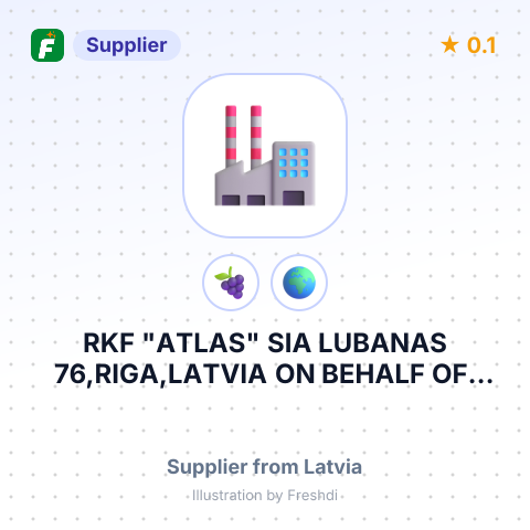 RKF "ATLAS" SIA LUBANAS 76,RIGA,LATVIA ON BEHALF OF: FRIEDRICH PITTNER WEINKELLEREI GES.M.B.H & CO KG. – summary card, no photo uploaded yet