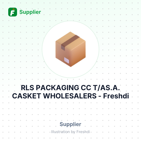 RLS PACKAGING CC T/AS.A. CASKET WHOLESALERS – summary card, no photo uploaded yet