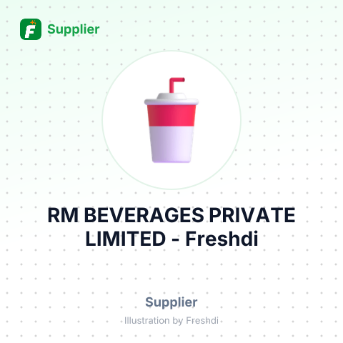 RM BEVERAGES PRIVATE LIMITED – summary card, no photo uploaded yet