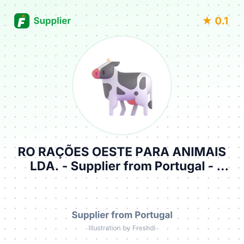 RO RAÇÕES OESTE PARA ANIMAIS LDA. – summary card, no photo uploaded yet