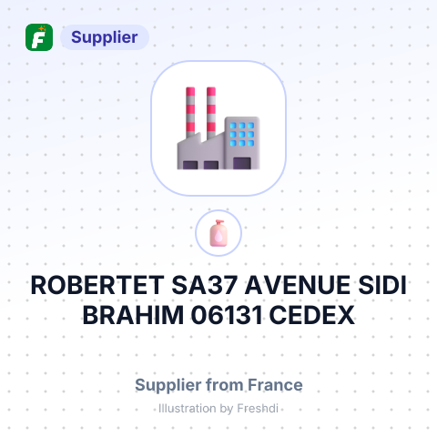 ROBERTET SA37 AVENUE SIDI BRAHIM 06131 CEDEX GRASSE PROVENCE ALPES COTE FRANCE – summary card, no photo uploaded yet