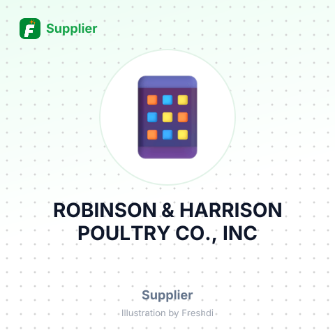 ROBINSON & HARRISON POULTRY CO., INC – summary card, no photo uploaded yet