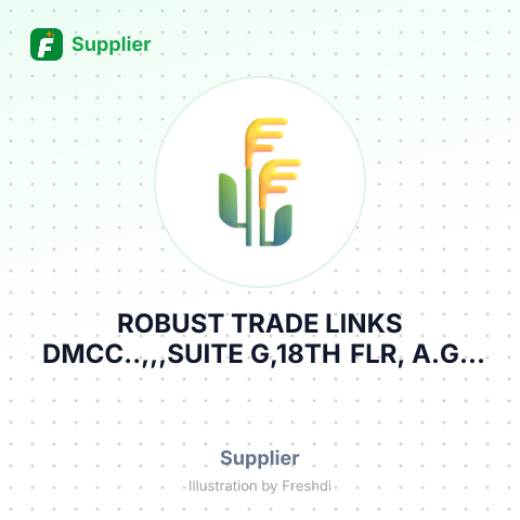 ROBUST TRADE LINKS DMCC..,,,SUITE G,18TH FLR, A.G – summary card, no photo uploaded yet