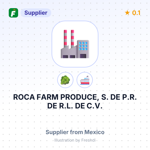 ROCA FARM PRODUCE, S. DE P.R. DE R.L. DE C.V. – summary card, no photo uploaded yet