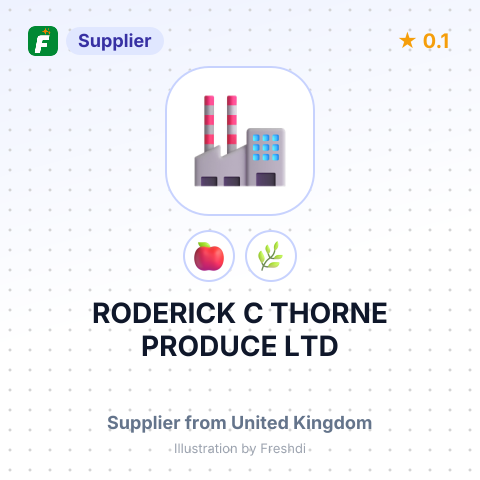 RODERICK C THORNE PRODUCE LTD – summary card, no photo uploaded yet