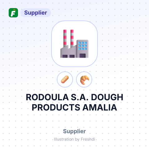 RODOULA S.A. DOUGH PRODUCTS AMALIA – summary card, no photo uploaded yet