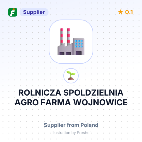 ROLNICZA SPOLDZIELNIA AGRO FARMA WOJNOWICE – summary card, no photo uploaded yet