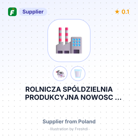 ROLNICZA SPÓLDZIELNIA PRODUKCYJNA NOWOSC (NOWOSC) – summary card, no photo uploaded yet