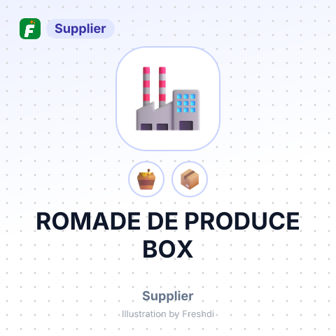 ROMADE DE PRODUCE BOX – summary card, no photo uploaded yet