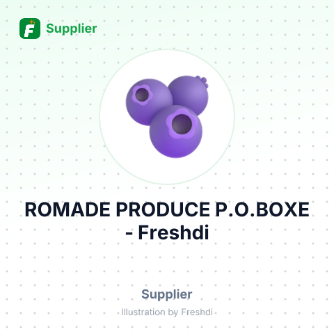 ROMADE PRODUCE P.O.BOXE – summary card, no photo uploaded yet