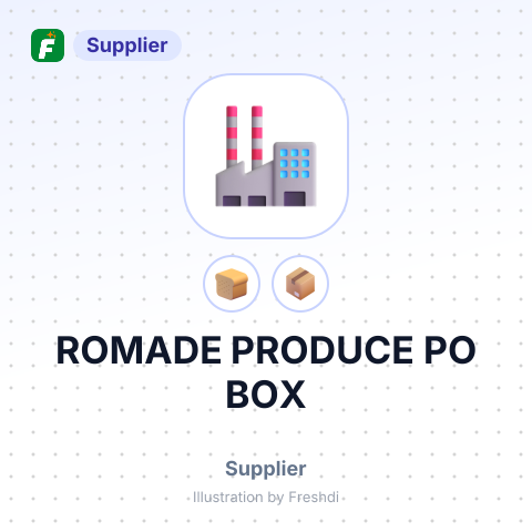 ROMADE PRODUCE PO BOX – summary card, no photo uploaded yet