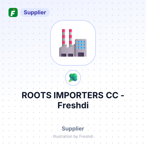 ROOTS IMPORTERS CC – summary card, no photo uploaded yet
