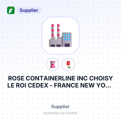ROSE CONTAINERLINE INC CHOISY LE ROI CEDEX - FRANCE NEW YORK NY US – summary card, no photo uploaded yet
