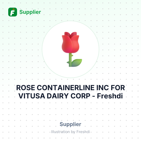 ROSE CONTAINERLINE INC FOR VITUSA DAIRY CORP – summary card, no photo uploaded yet