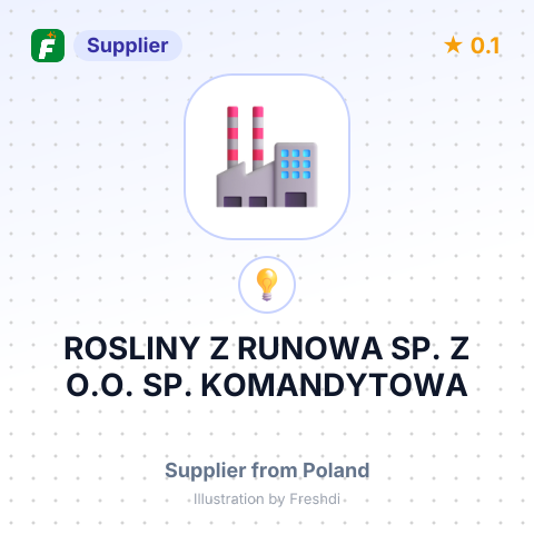 ROSLINY Z RUNOWA SP. Z O.O. SP. KOMANDYTOWA – summary card, no photo uploaded yet