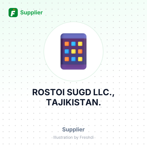 ROSTOI SUGD LLC., TAJIKISTAN. – summary card, no photo uploaded yet