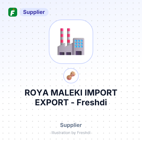ROYA MALEKI IMPORT EXPORT – summary card, no photo uploaded yet