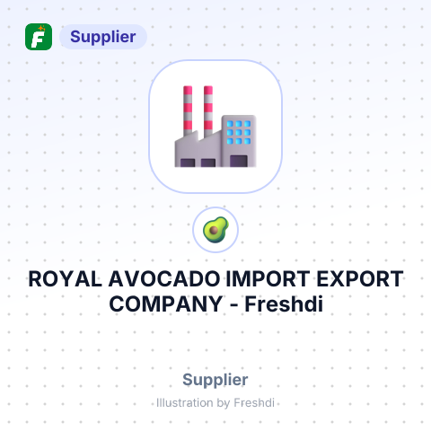 ROYAL AVOCADO IMPORT EXPORT COMPANY – summary card, no photo uploaded yet