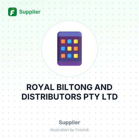 ROYAL BILTONG AND DISTRIBUTORS PTY LTD – summary card, no photo uploaded yet