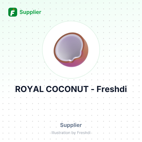 ROYAL COCONUT – summary card, no photo uploaded yet