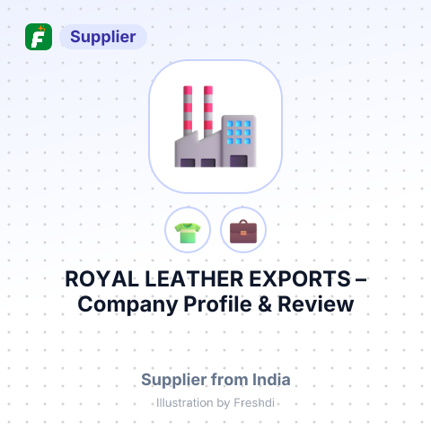 ROYAL LEATHER EXPORTS – summary card, no photo uploaded yet