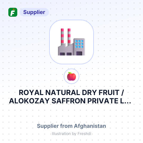 ROYAL NATURAL DRY FRUIT / ALOKOZAY SAFFRON PRIVATE LTD & SHREE RADHEY KRISHNA INTERNATIONAL – summary card, no photo uploaded yet