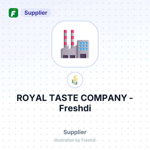 ROYAL TASTE COMPANY – summary card, no photo uploaded yet