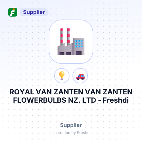 ROYAL VAN ZANTEN VAN ZANTEN FLOWERBULBS NZ. LTD – summary card, no photo uploaded yet