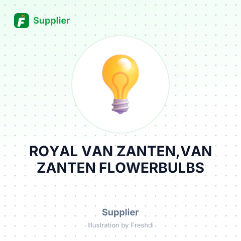 ROYAL VAN ZANTEN,VAN ZANTEN FLOWERBULBS – summary card, no photo uploaded yet